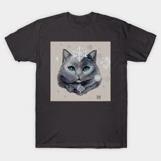 Snowflake Cat T-Shirt